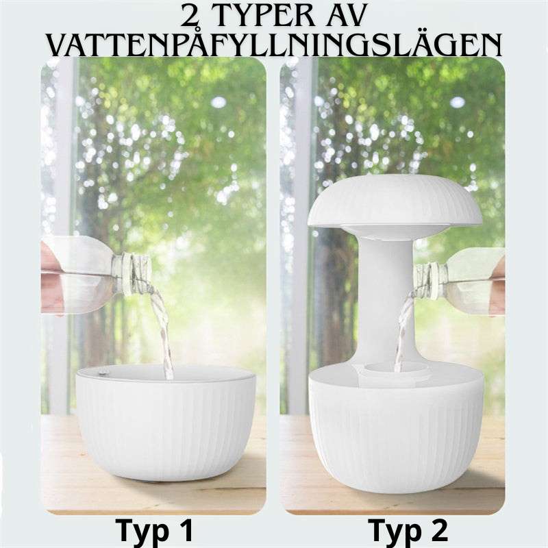 Anti-gravitations Luftfuktare – Tyst, Leviterande Vattendroppar & Kall Dimma