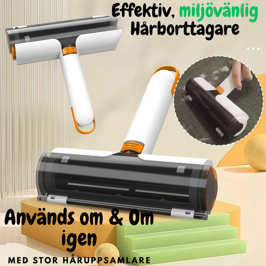 2-i-1 Roller för borttagning av djurhår – Multifunktionell, bärbar och tvättbar luddborste för husdjur