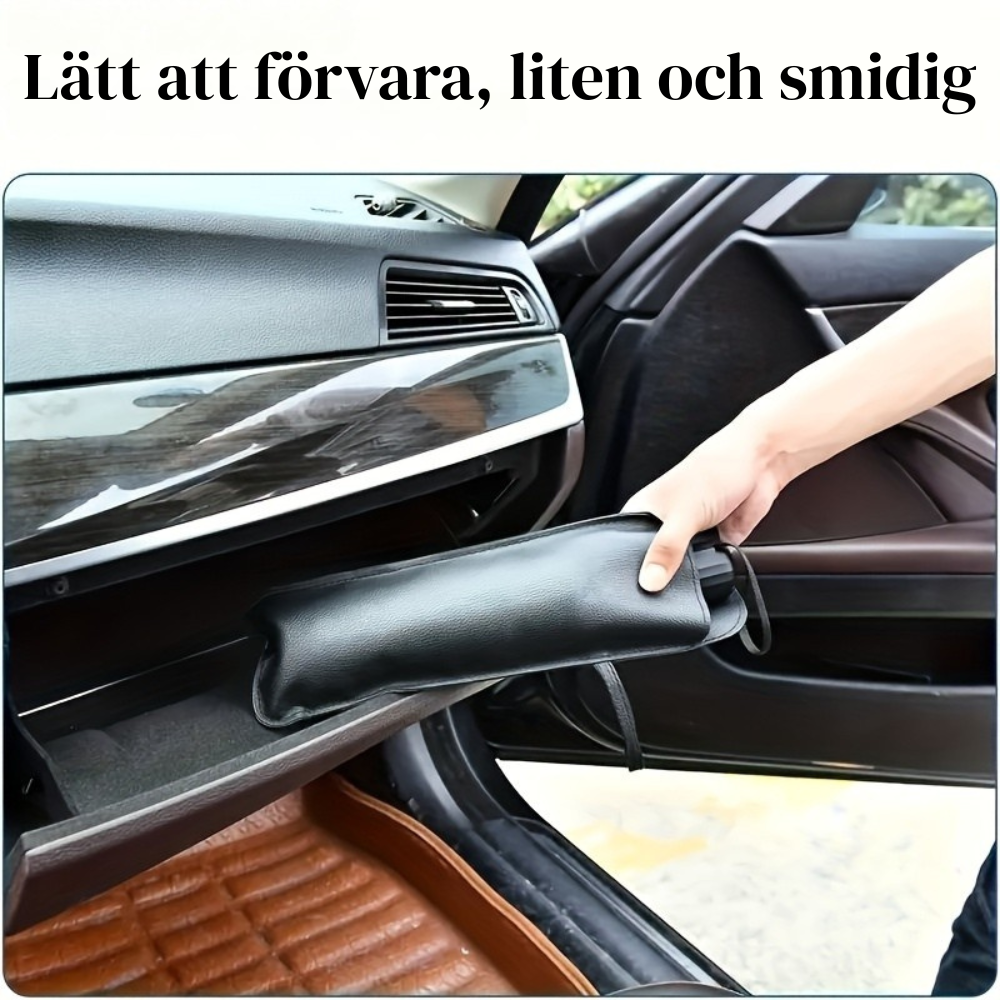 UPF50-solskydd för bilen – kompakt solskydd med UPF50 för framrutan, värmeisolering och UV-skydd, passar de flesta fordon