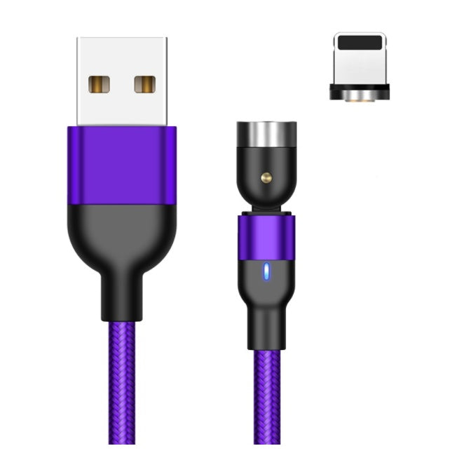 "Essager roterande magnetkabel 360° USB Typ-C laddningskabel – Snabbladdning, magnetisk laddare med 540° rotation, Micro-magnetkabel.