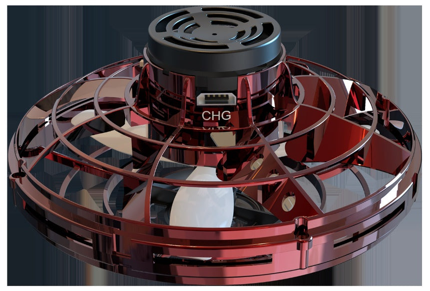 nteraktiv UFO-drönare med LED-ljus – Fingertoppsgyro för barn och vuxna