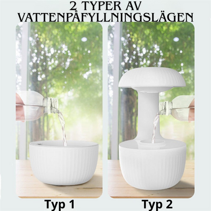 Anti-gravitations Luftfuktare – Tyst, Leviterande Vattendroppar & Kall Dimma
