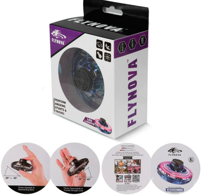 nteraktiv UFO-drönare med LED-ljus – Fingertoppsgyro för barn och vuxna