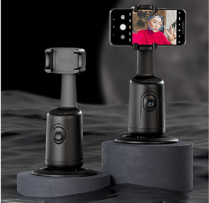 360° AI Smart Gimbal med Ansiktsspårning – Automatisk Mobilhållare för Video, Vlogg & Livesändning