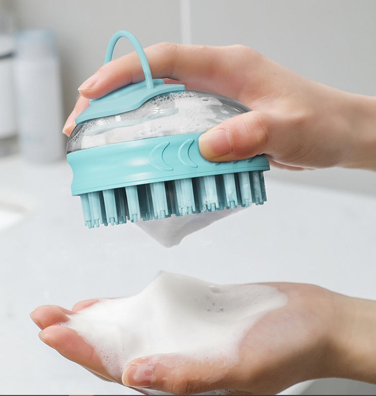 Ny designad hundbadborste med schampo och massage ändamål