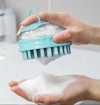 Ny designad hundbadborste med schampo och massage ändamål