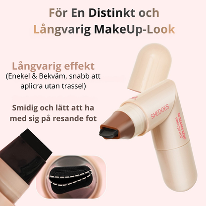 Formad eyeliner-stämpel – vattenfast och hållbar utan trassel.
