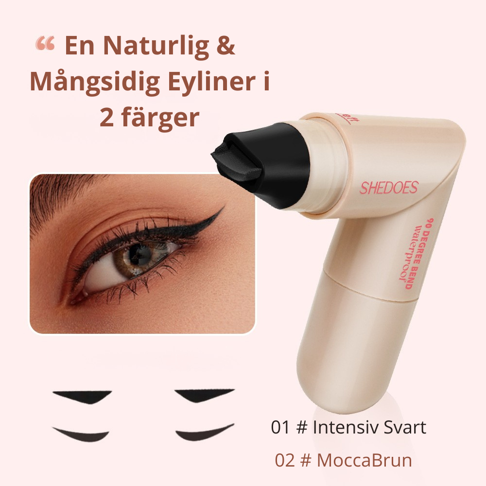 Formad eyeliner-stämpel – vattenfast och hållbar utan trassel.