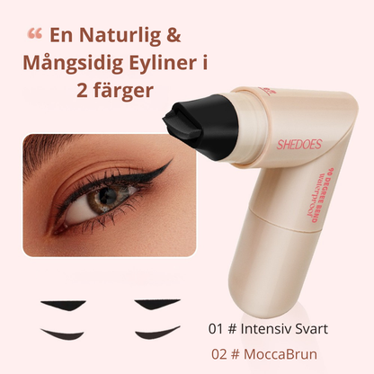 Formad eyeliner-stämpel – vattenfast och hållbar utan trassel.