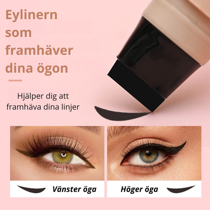 Formad eyeliner-stämpel – vattenfast och hållbar utan trassel.