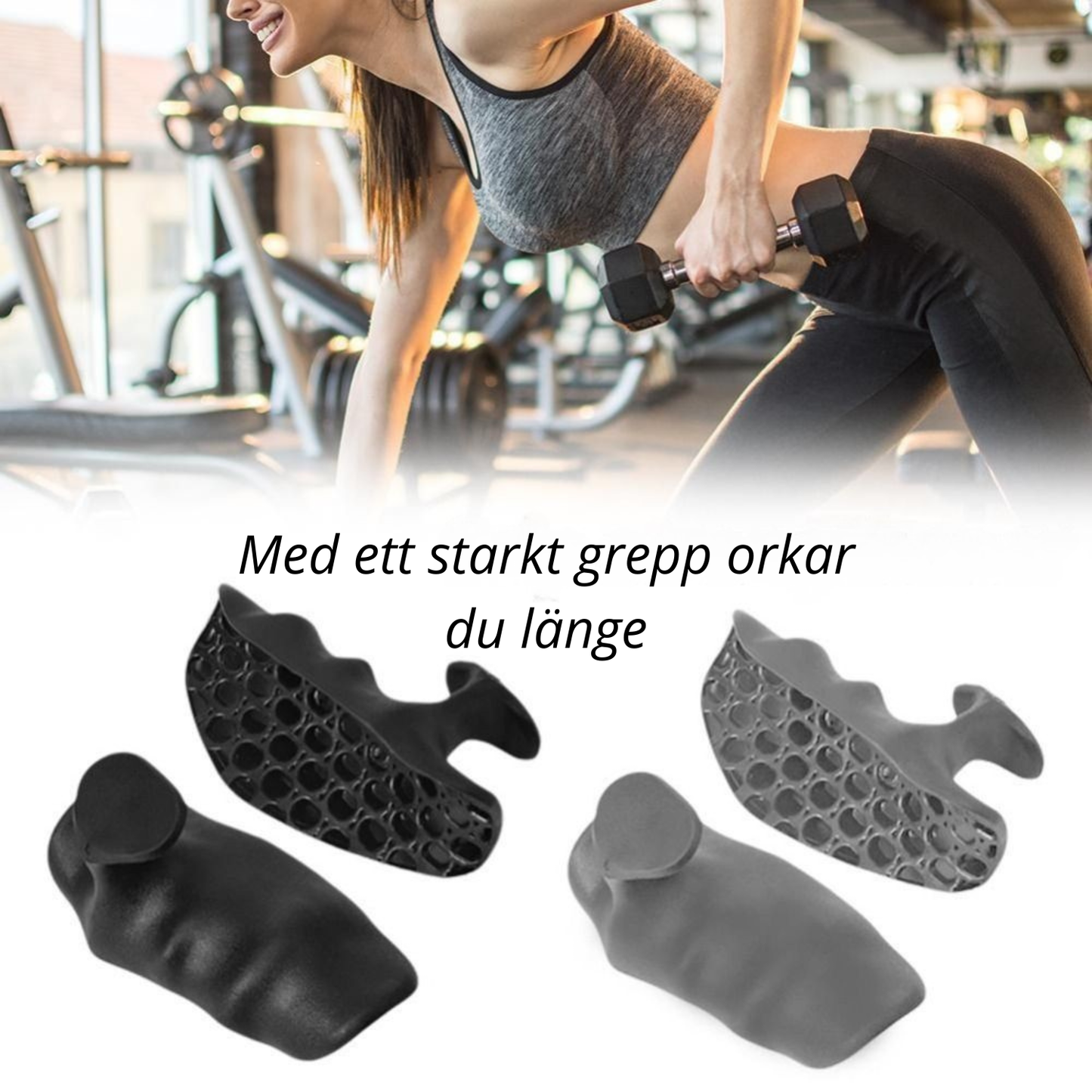 Anti-glid grepptränare – bärbar fingertränare utan svett, andningsbar och bekväm greppförstärkare för styrketräning och hantellyft.