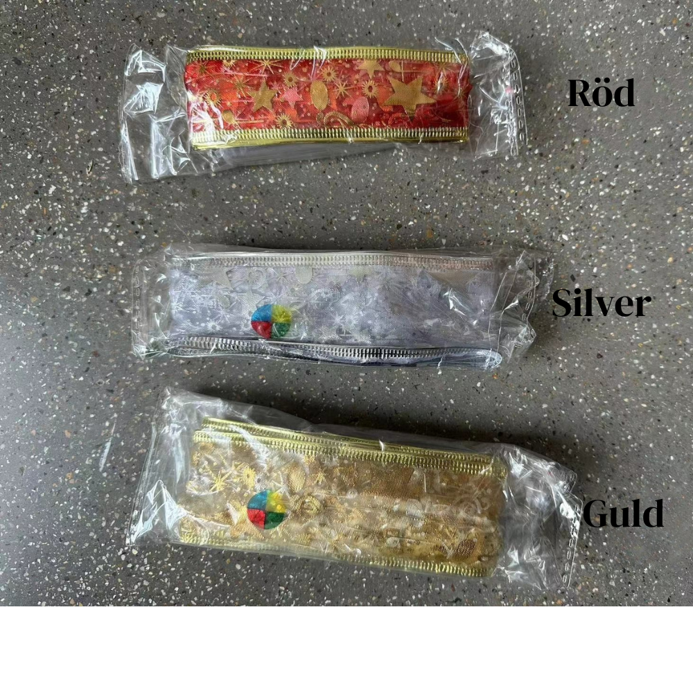 Julgransbeysning på fint band