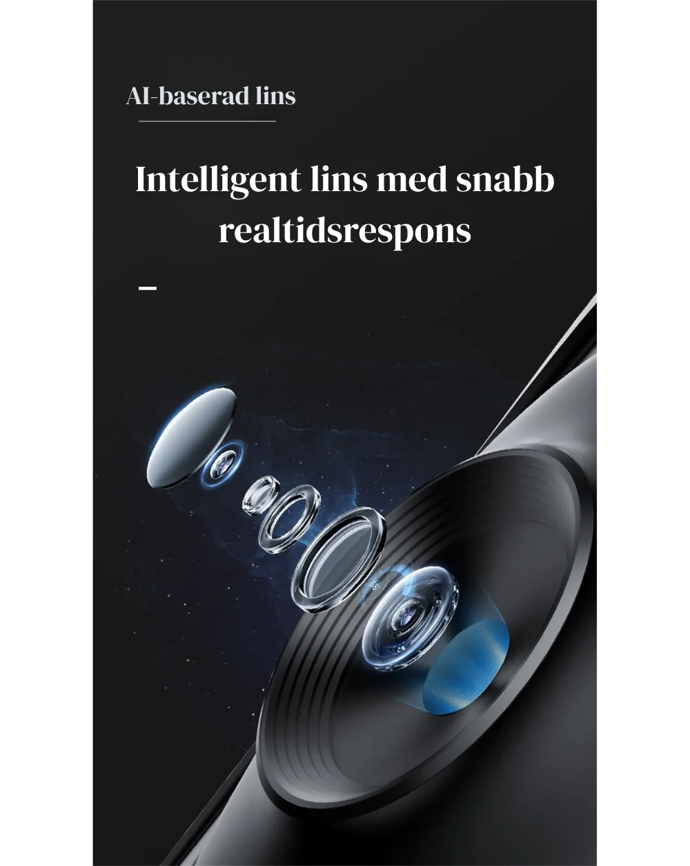 360° AI Smart Gimbal med Ansiktsspårning – Automatisk Mobilhållare för Video, Vlogg & Livesändning