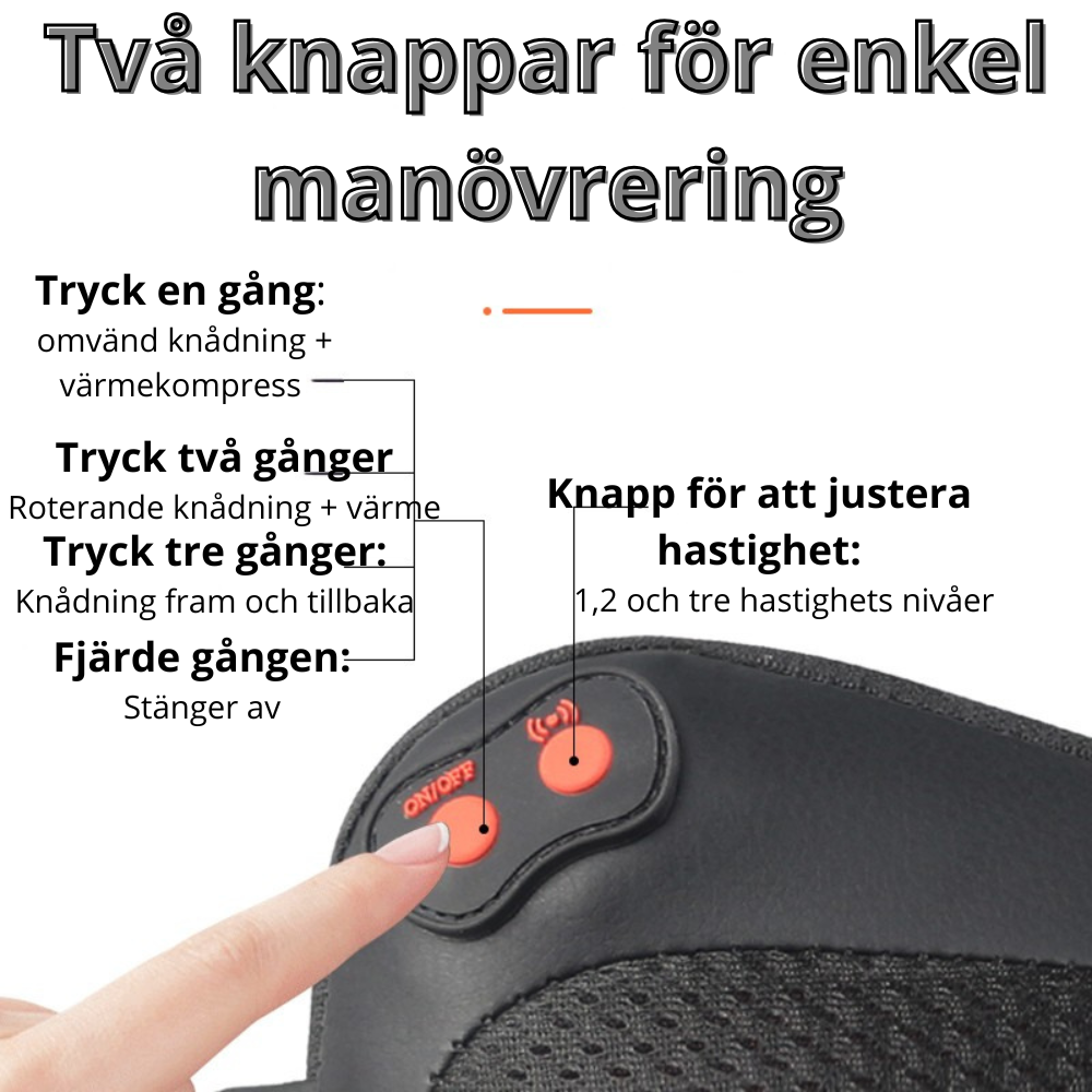 Masssagekudde för stol/säte för stillasittande bilkörning alt kontorsjobb!