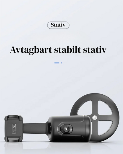 360° AI Smart Gimbal med Ansiktsspårning – Automatisk Mobilhållare för Video, Vlogg & Livesändning