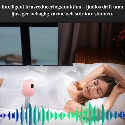Smart värmebälte för mensvärk – elektrisk värmedyna med vibration för lindring av magont och ryggsmärta