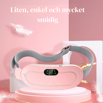 Smart värmebälte för mensvärk – elektrisk värmedyna med vibration för lindring av magont och ryggsmärta