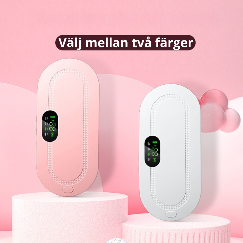 Smart värmebälte för mensvärk – elektrisk värmedyna med vibration för lindring av magont och ryggsmärta