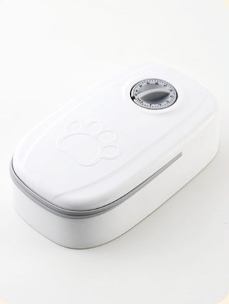 Automatisk utfodring med Smart matdispenser för katter och hundar med timer och rostfri skål.