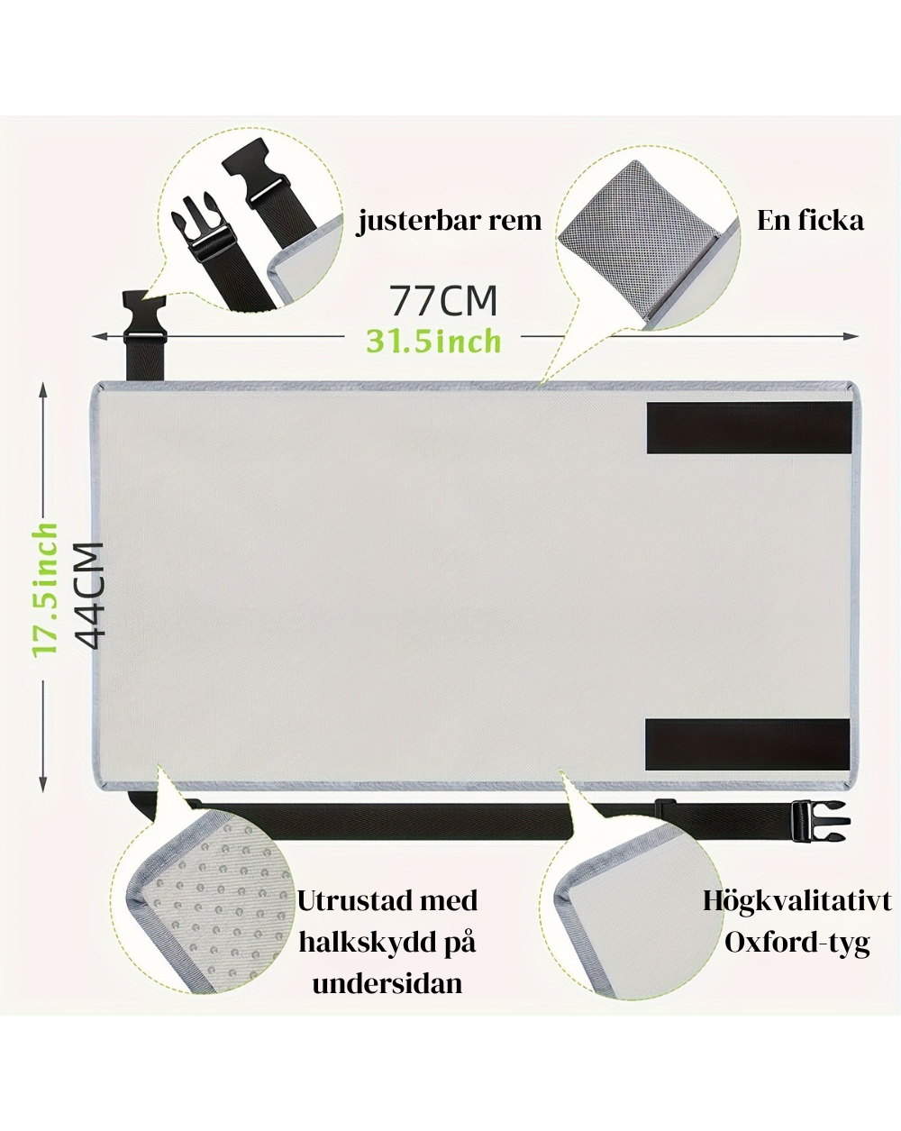 Portabel Fotstöd- och Sittförlängare för Barn på Flygplan