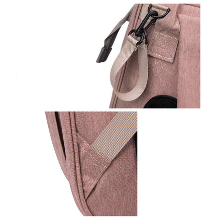 Multifunktionell Skötväska med Inbyggd Resesäng – Stor Kapacitet & Isolerade Fack